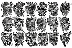 full moon tattoo for a tech person and a bodybuilder tattoo idea