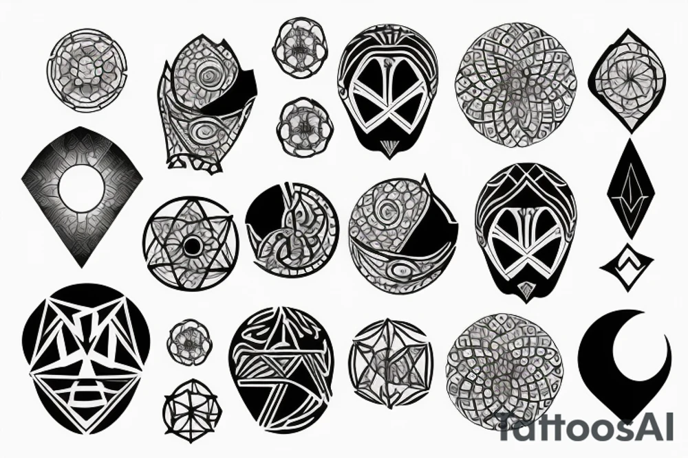 full moon tattoo idea