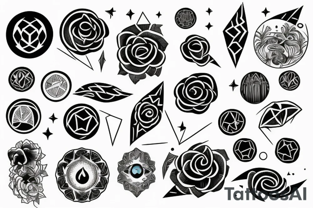 full moon tattoo idea