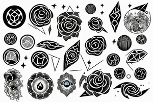 full moon tattoo idea