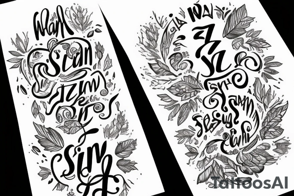 I want it to say "SZN" tattoo idea