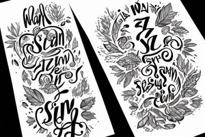 I want it to say "SZN" tattoo idea