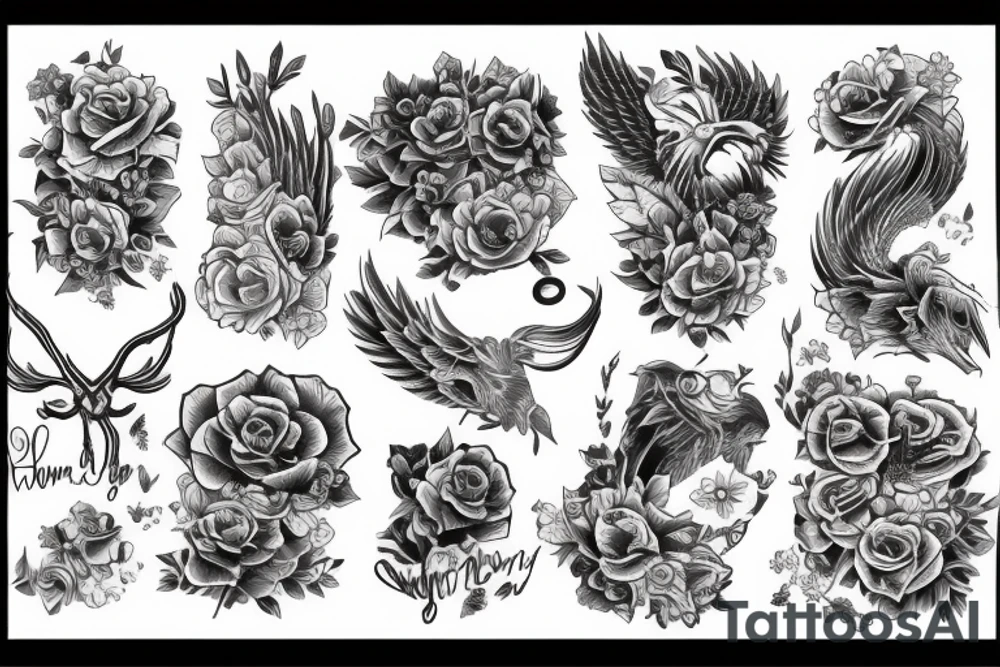 RNBW american traditional style tattoo idea