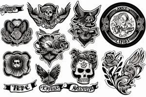 american traditional patch tattoo tattoo idea