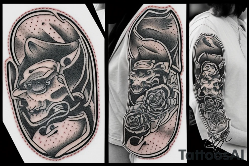 american traditional patch tattoo tattoo idea