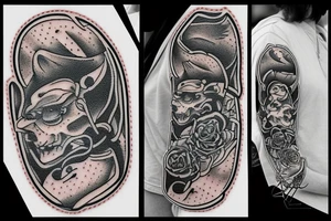 american traditional patch tattoo tattoo idea