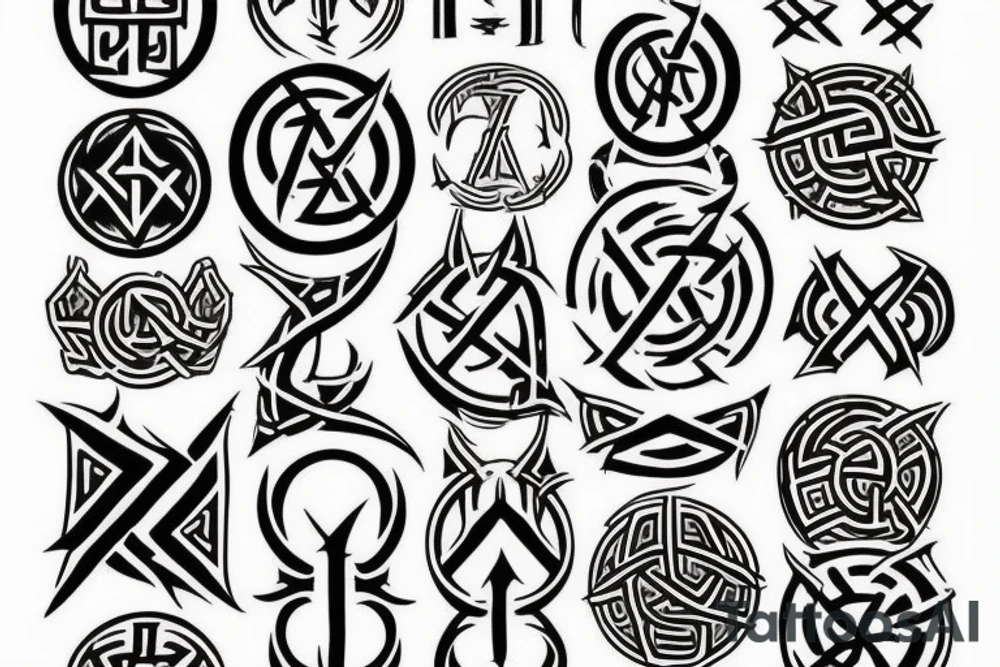 i want norse runes and symbolism tattoo idea