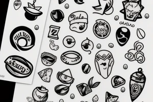 Sailor and jelly beans tattoo idea