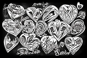 heart carved in stone
evil tattoo idea