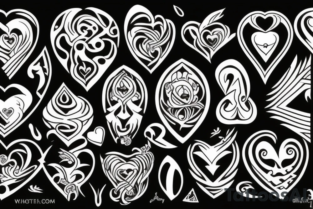 heart carved in stone
evil tattoo idea