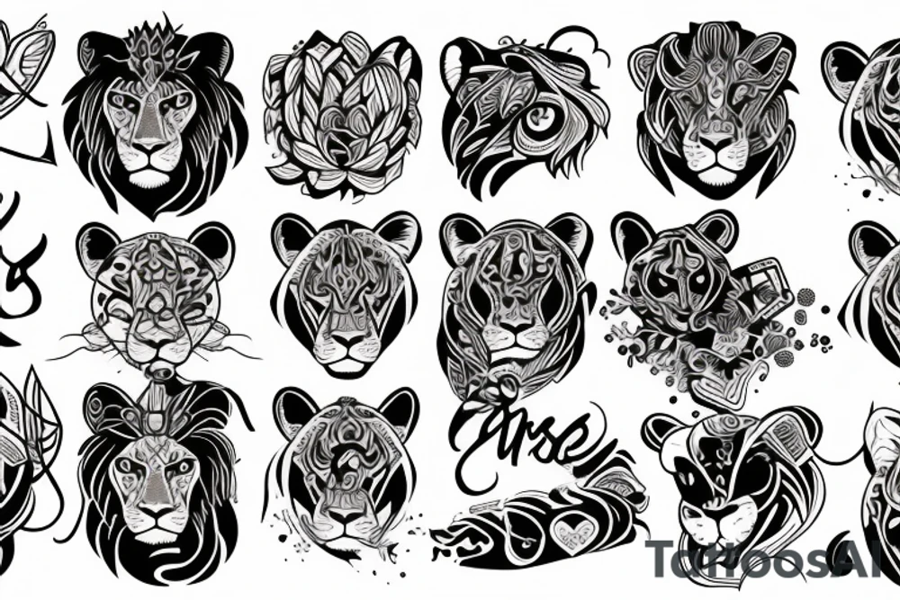 Lioness tattoo idea