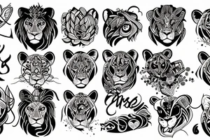 Lioness tattoo idea