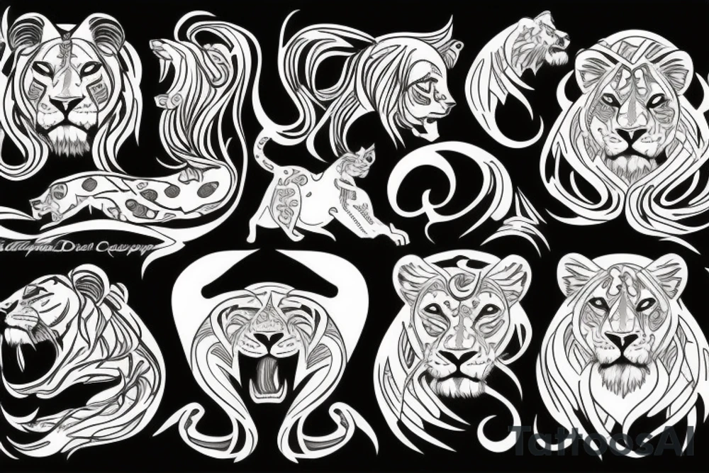 Lioness tattoo idea