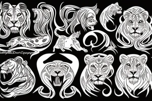 Lioness tattoo idea