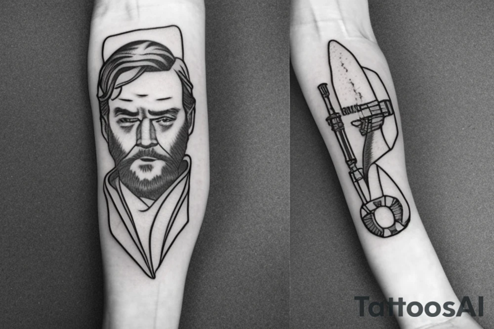 Obi Wan Kenobi's lightsaber tattoo idea