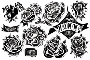 Mom Dad tattoo idea