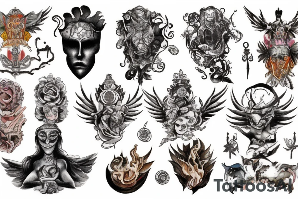 Gods of fun tattoo idea
