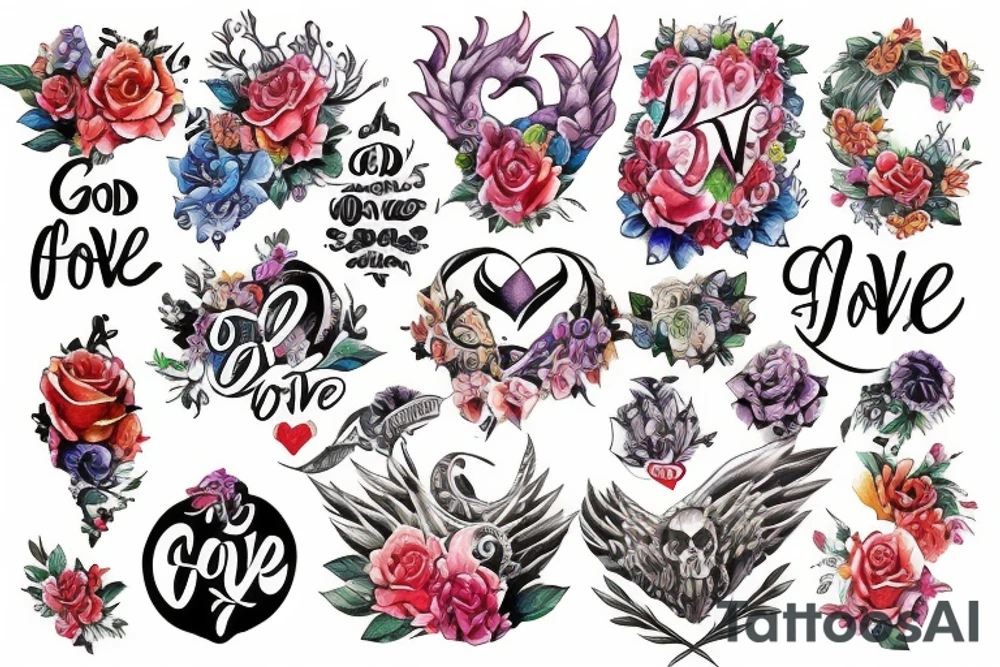 God of love tattoo idea