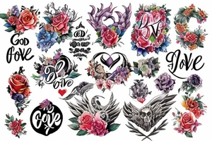 God of love tattoo idea