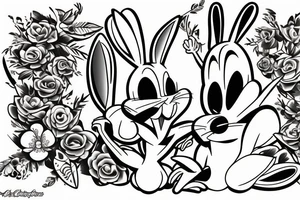 Bugs Bunny  from looney tunes tattoo idea