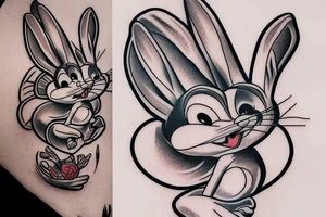 Bugs Bunny  from looney tunes tattoo idea