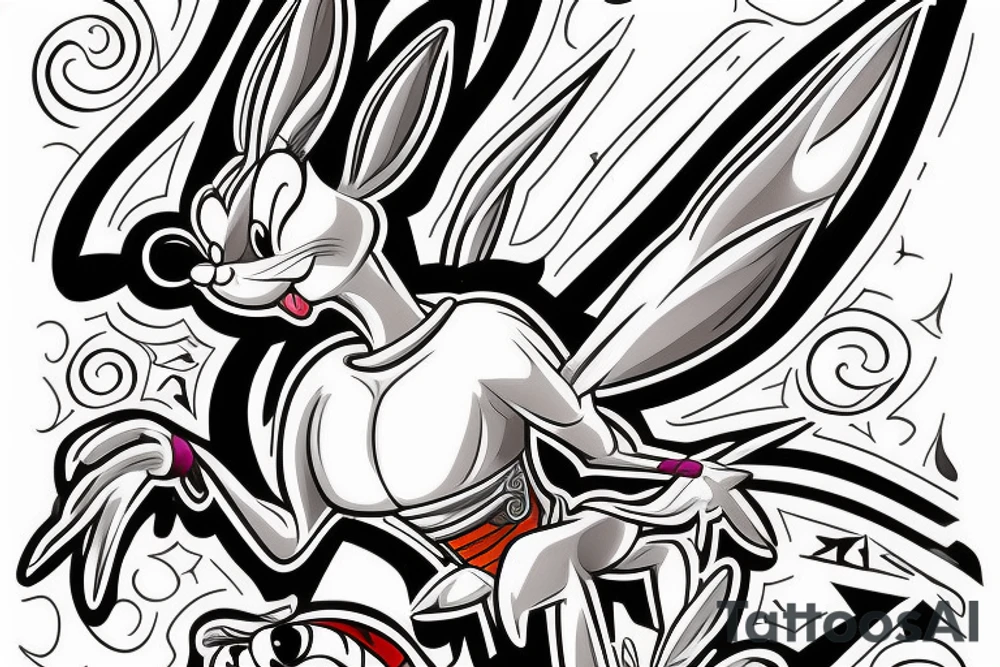 Bugs Bunny  from looney tunes tattoo idea