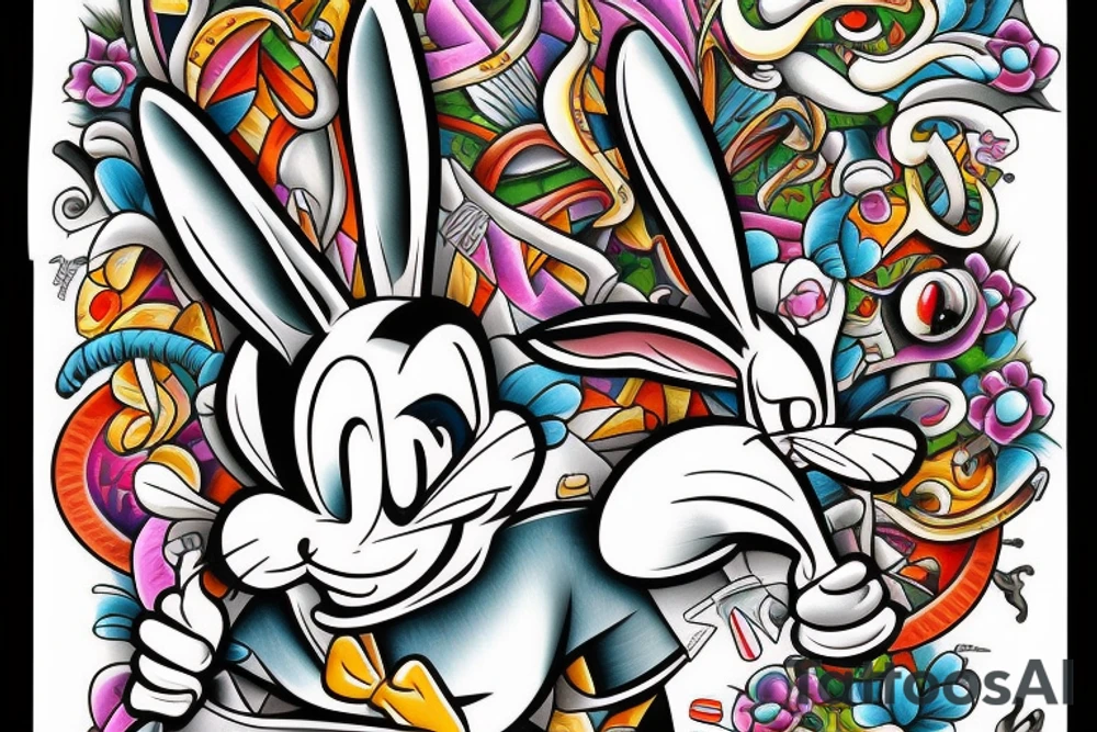 Bugs Bunny  from looney tunes tattoo idea