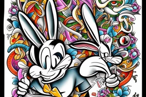 Bugs Bunny  from looney tunes tattoo idea