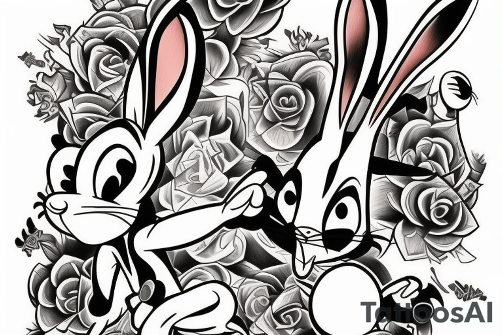 Bugs Bunny  from looney tunes tattoo idea