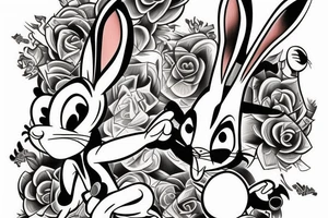 Bugs Bunny  from looney tunes tattoo idea