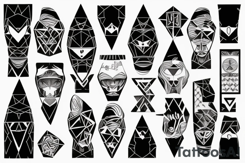 Two ghosts tattoo idea