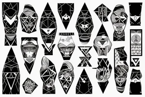 Two ghosts tattoo idea