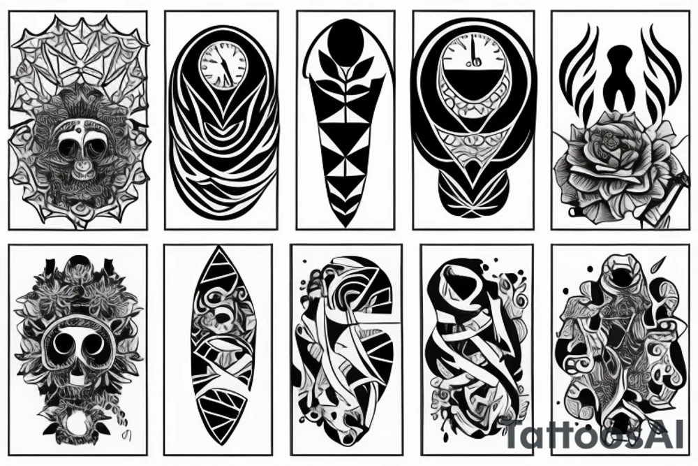 Two ghosts tattoo idea