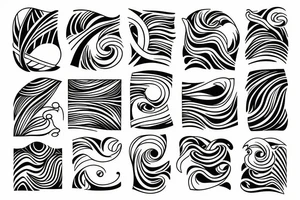 Ocean waves tattoo idea