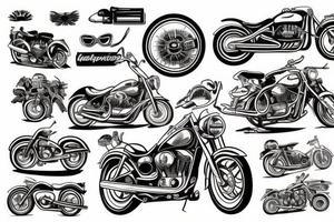 motorcycle tattoo idea