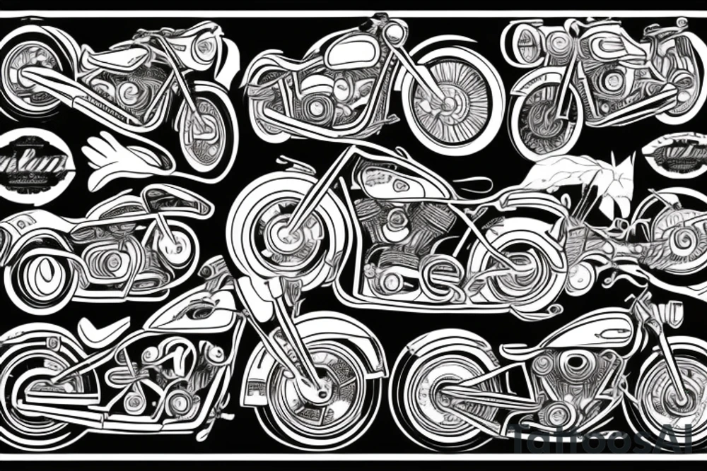 motorcycle tattoo idea