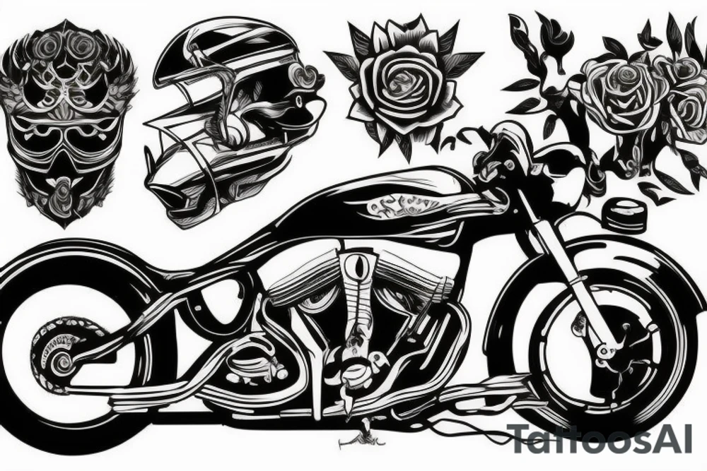 motorcycle tattoo idea