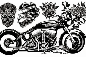 motorcycle tattoo idea