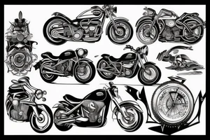 motorcycle tattoo idea