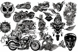 motorcycle tattoo idea