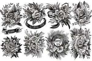 Wreath tattoo idea