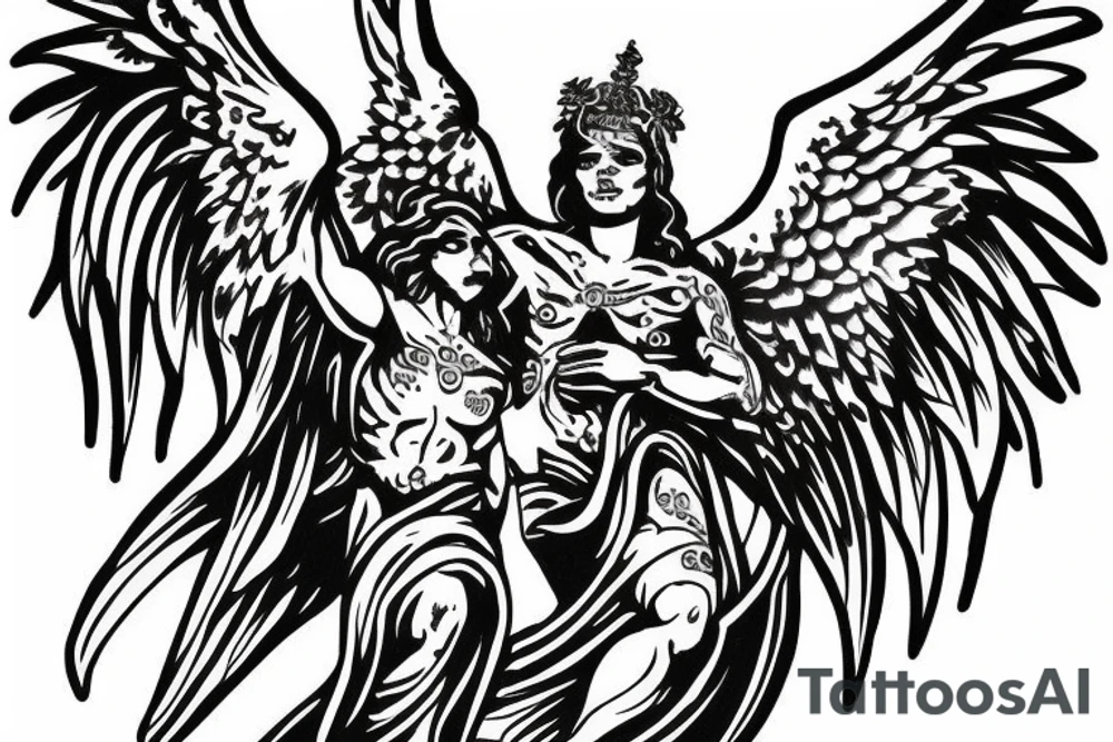 archangel michael tattoo idea