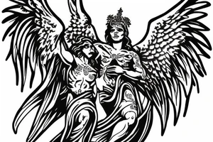 archangel michael tattoo idea