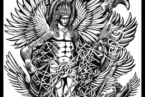 archangel michael tattoo idea