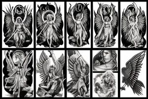archangel michael tattoo idea