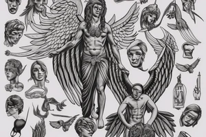 archangel michael tattoo idea