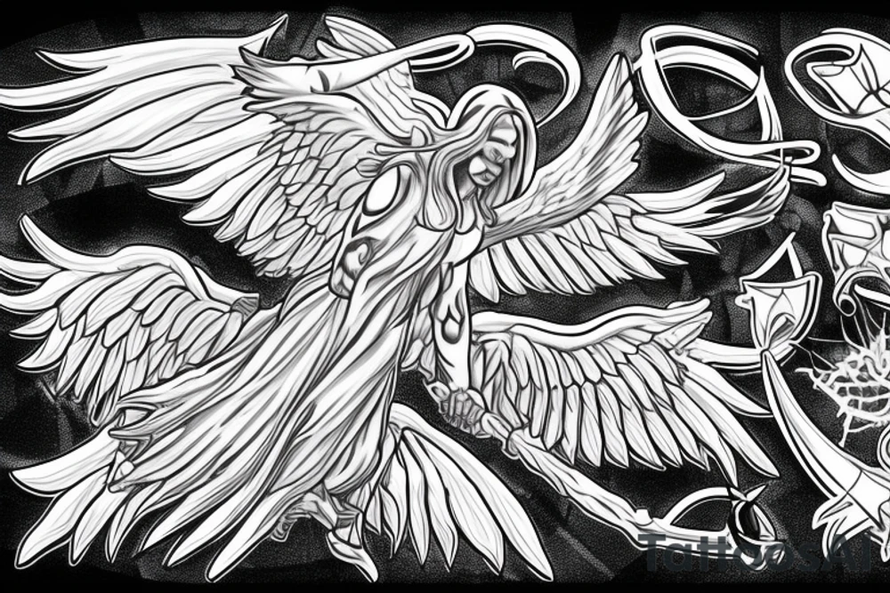 archangel michael tattoo idea
