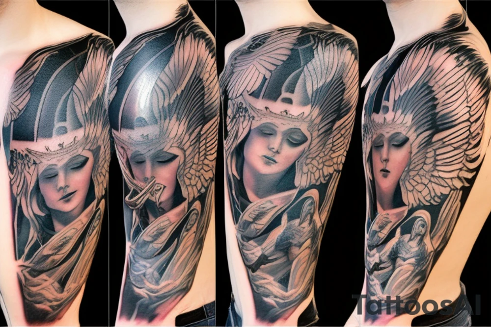archangel michael tattoo idea