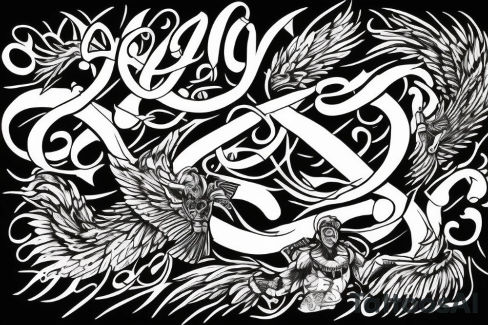 XIV with Gods not finished tattoo idea
