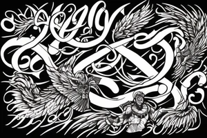 XIV with Gods not finished tattoo idea